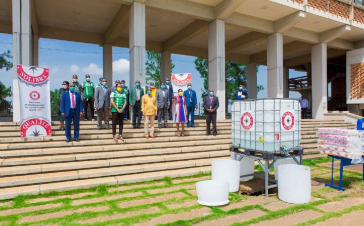 Lutte contre le coronavirus : SOLIBRA fait don de dispositif de lavage des mains à l’Université Félix Houphouët-Boigny de Cocody