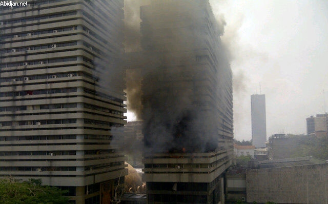 Cité financière du Plateau : Un incendie ravage le service des vignettes