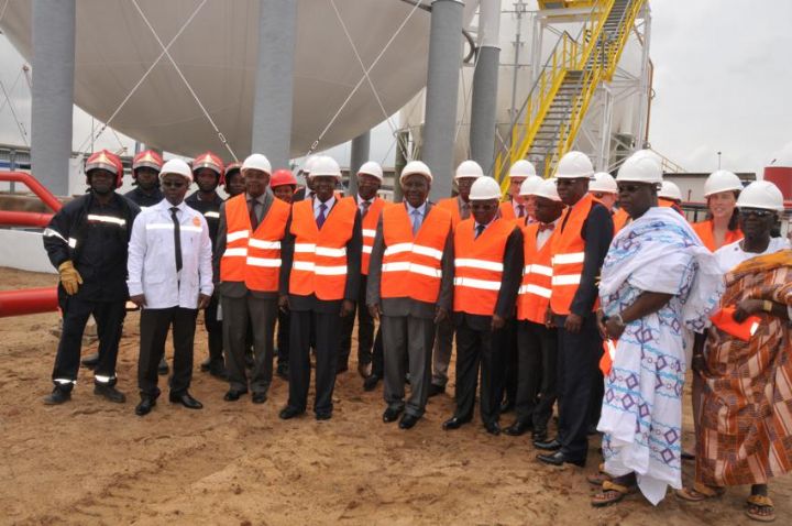 Secteur des hydrocarbures en côte d’ivoire :Le Premier Ministre Daniel Kablan DUNCAN inaugure une nouvelle sphère