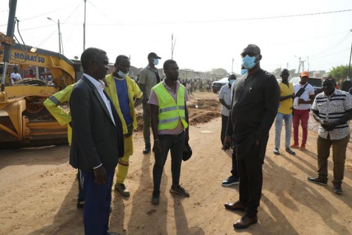 Travaux d’infrastructure routière à Daloa: Mamadou Touré sur le chantier