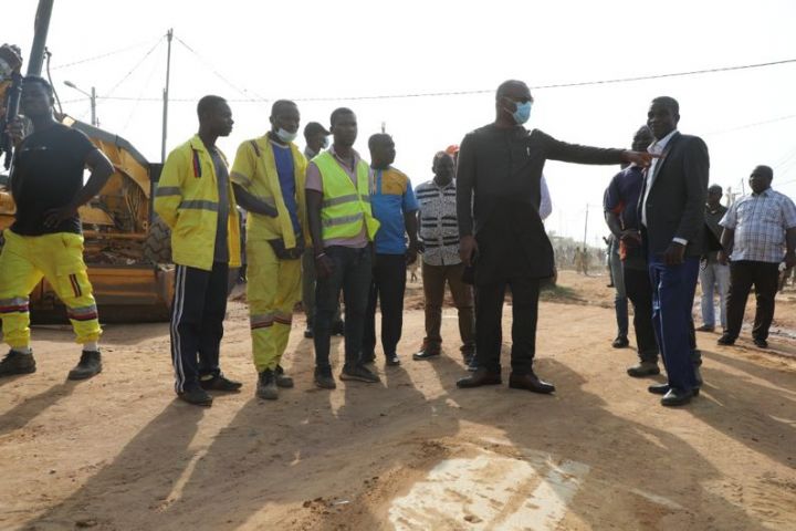 Travaux d’infrastructure routière à Daloa: Mamadou Touré sur le chantier