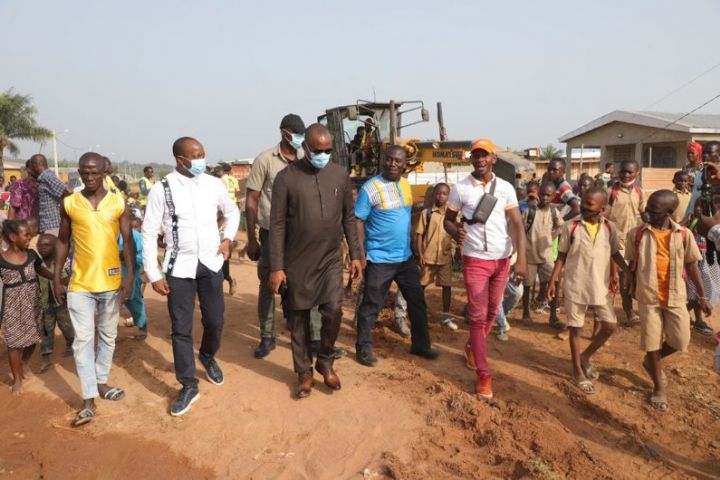 Travaux d’infrastructure routière à Daloa: Mamadou Touré sur le chantier