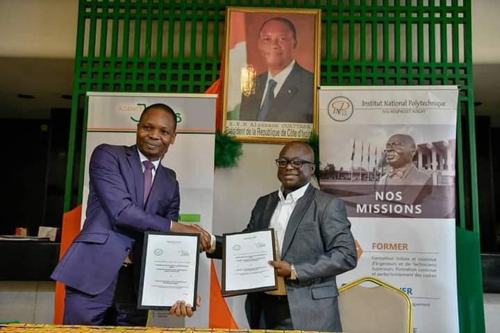Institut National Polytechnique Félix Houphouët-Boigny de Yamoussoukro, Mamadou Touré et Adama Diawara inaugurent un Guichet Emploi