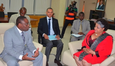 Visite de la secrétaire générale de l’Oiac : Mme Josefa Sacko évalue les conditions du retour du siège de l’OIAC à Abidjan