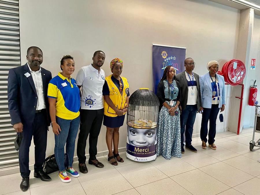 Journée mondiale du Lionisme: Une urne de collecte de fonds installée à l’aéroport Félix Houphouët Boigny