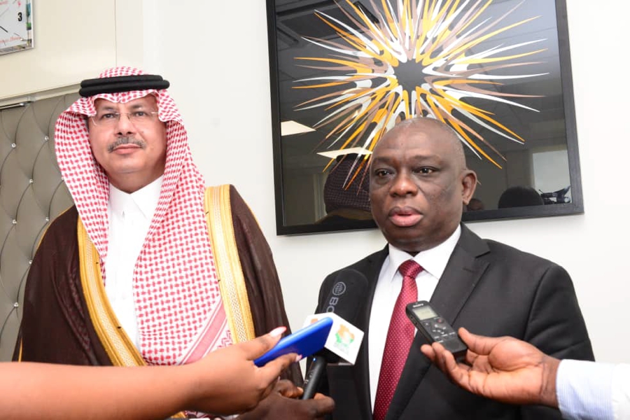 KKB et Bin Hamad évoquent la coopération entre la Côte d'Ivoire et l'Arabie  Saoudite - Abidjan.net News
