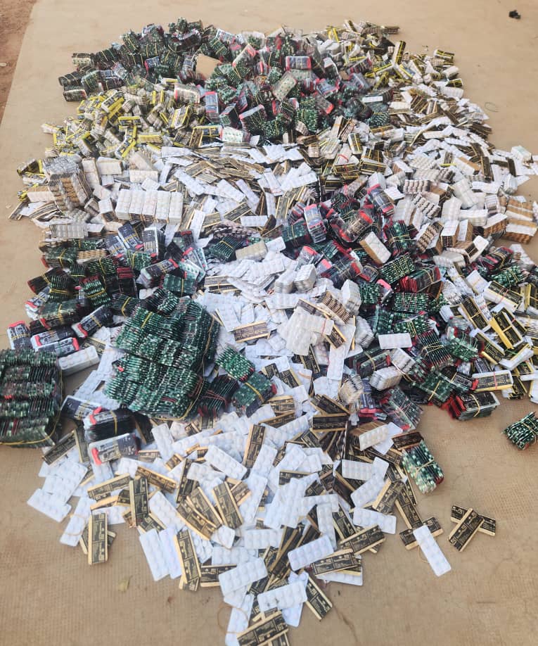 Korhogo : 204 000 comprimés de Tramadol d’une valeur marchande de plus de 125 millions FCFA saisis