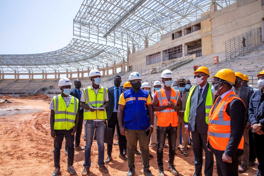 Korhogo/ CAN 2023 : Patrick Achi visite le stade en construction