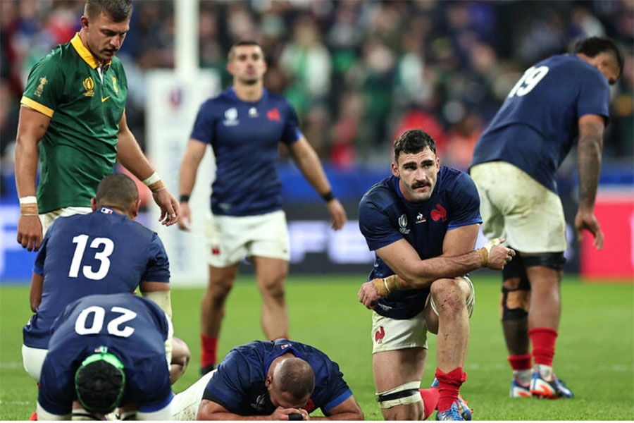 Coupe du monde de rugby: l'Afrique du Sud renverse la France et rejoint le dernier carré