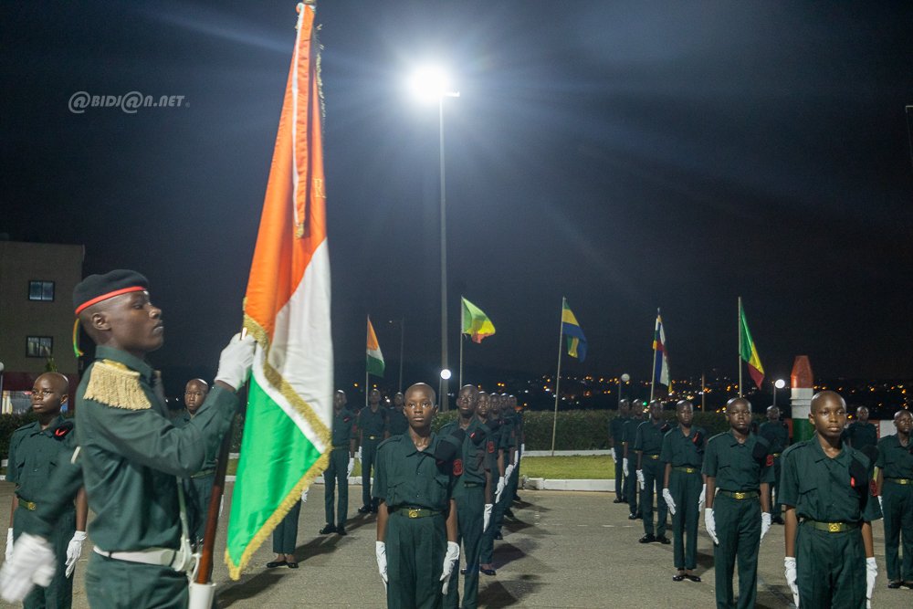 La 86ᵉ promotion des Enfants de troupe de l’EMPT de Bingerville officiellement présentée au drapeau