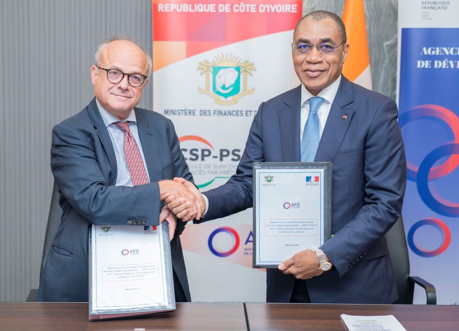 Coopération : la Cote d'Ivoire signe avec L'AFD plusieurs conventions pour près de 106 milliards FCFA dans les secteurs de la mobilité urbaine, de la santé et de la gouvernance financière