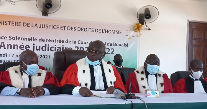 La Cour d’Appel de Bouaké effectue sa rentrée judiciaire de l'année 2021-2022