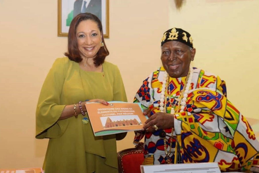 Préservation et la valorisation du patrimoine culturel ivoirien : La ministre Françoise Remarck rencontre la Chambre Nationale des Rois et des Chefs Traditionnels