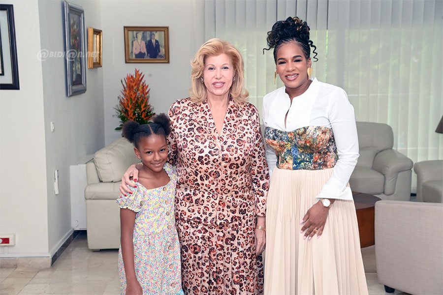 La Première Dame de Côte D’Ivoire, reçoit Aïssata Sidibé N'Dia pour parler du Week-end des African Woman 2.0 à Cotonou