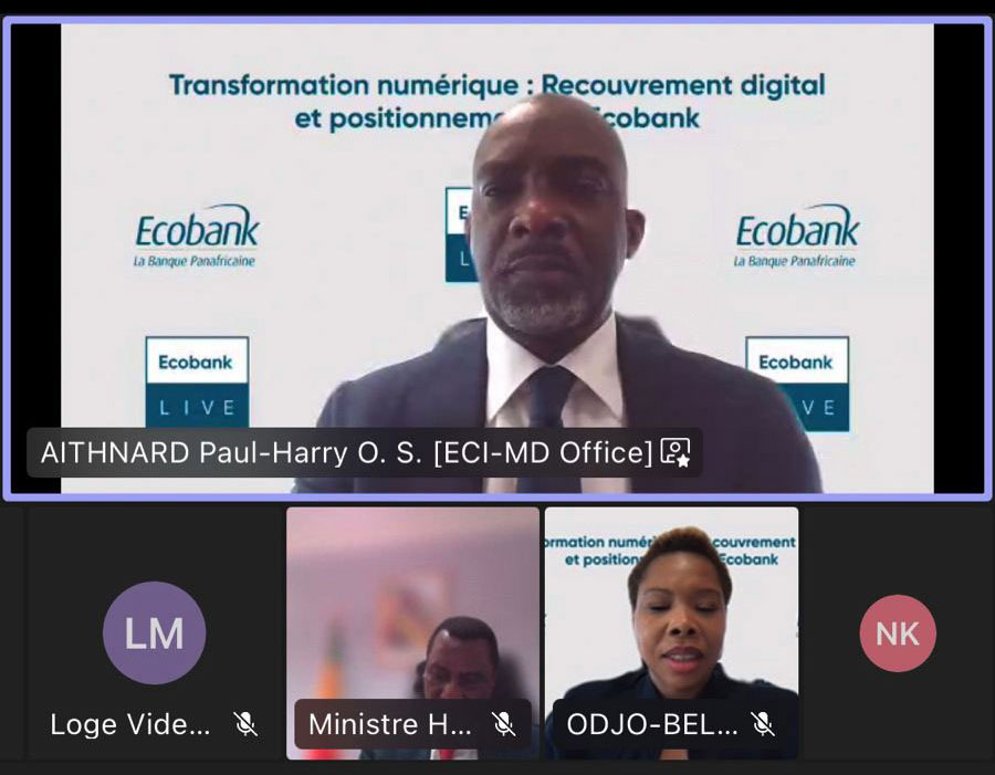 La transformation numérique au coeur d'un webinaire organisé par Ecobank Côte d'Ivoire