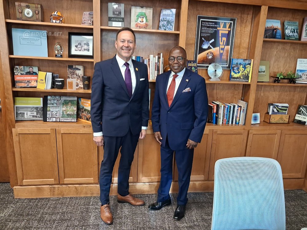 L’Ambassadeur Ibrahima Touré à la Louisiana State University : des perspectives de partenariats dans les domaines académique, de la formation et de la gestion sportives