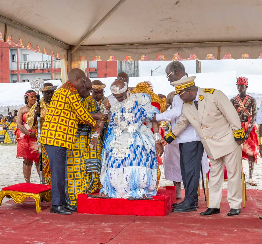 Le chef de la communauté villageoise d'Abobo-Té, Djako Arsène officiellement intronisé
