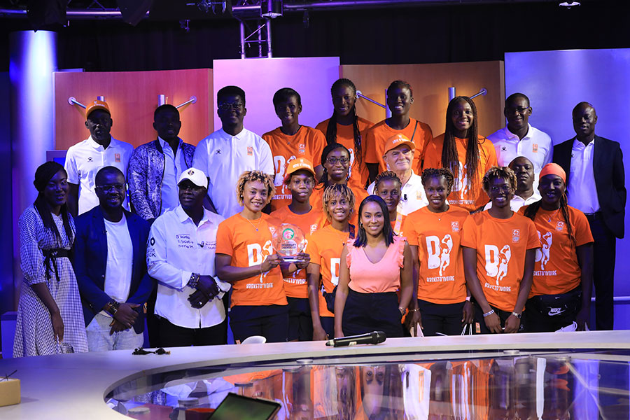 Le Groupe RTI célèbre l'équipe féminine de Basket et le basket ivoirien après l'Afrobasket 2021 au Cameroun