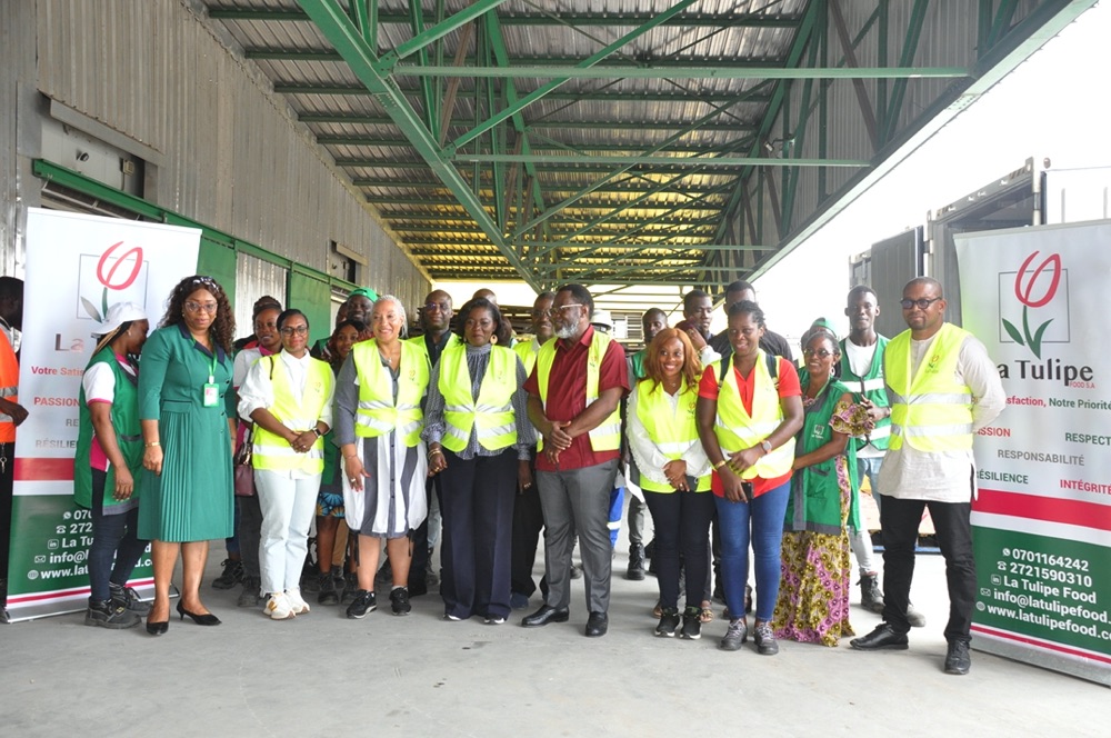 Côte d’Ivoire : le patronat ivoirien visite une entreprise d’importation de produit alimentaire