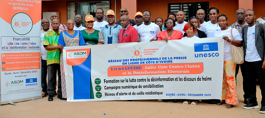 Le REPPRELCI lance le projet LUCIDE pour lutter contre la désinformation électorale en Côte d'Ivoire