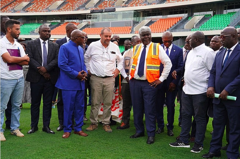 CAN 2023: le vice-président et le Premier Ministre visitent les infrastructures de Bouaké et de Yamoussoukro 