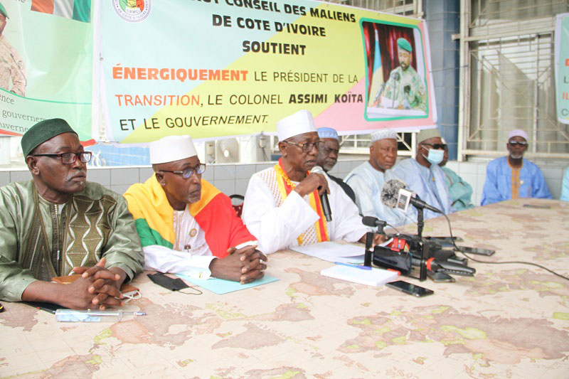 Les Maliens en Côte d'Ivoire condamnent le gouvernement de transition lancé par Ainea Camara