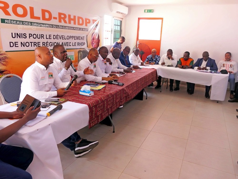 Lôh-Djiboua : mise en place d’un Réseau des cadres et militants du parti au pouvoir