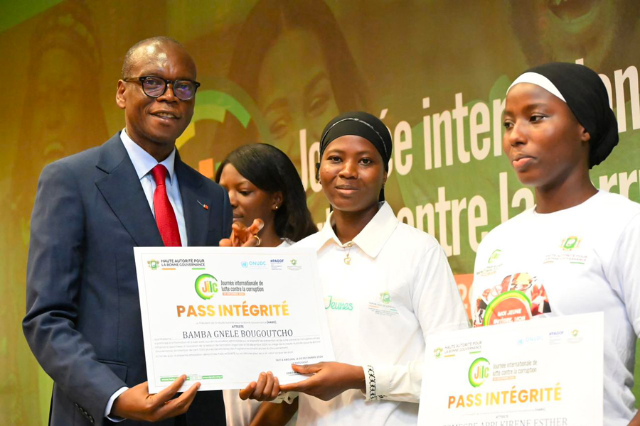 Lutte contre la corruption : le président de la HABG appelle à la participation de la jeunesse ivoirienne pour façonner l'intégrité de demain