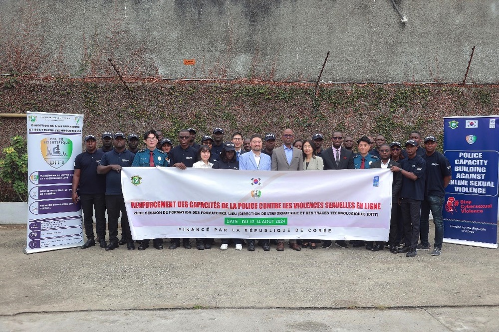 Lutte contre les crimes sexuels en ligne : les capacités de la Police nationale renforcées grâce à une collaboration avec la Police coréenne et le PNUD