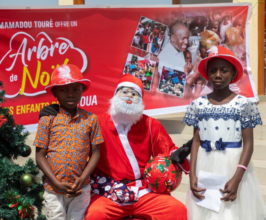 Célébration de la Noël dans le Haut Sassandra: Mamadou Touré donne le sourire à plus de 2500 enfants