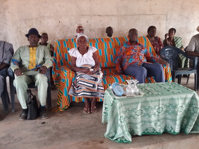 Maman Douto Oukosso Jeannette épouse Kakou Passeraud, le 30 décembre 2018, lors d’une cérémonie à Diorélilié, village maternel de Maman (à Gnagnodougnoa, SP de Gagnoa)