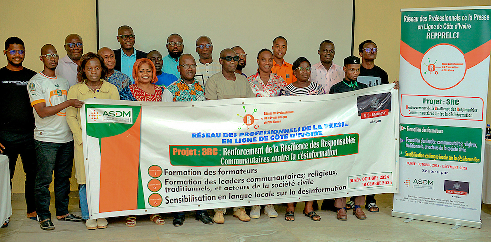 Manipulation de l’information par des États étrangers : le REPPRELCI lance le projet 3RC en Côte d’Ivoire