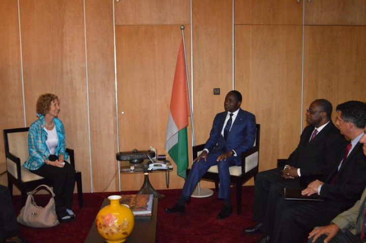 L’héritière du Groupe Mars chez le ministre Sangafowa Coulibaly