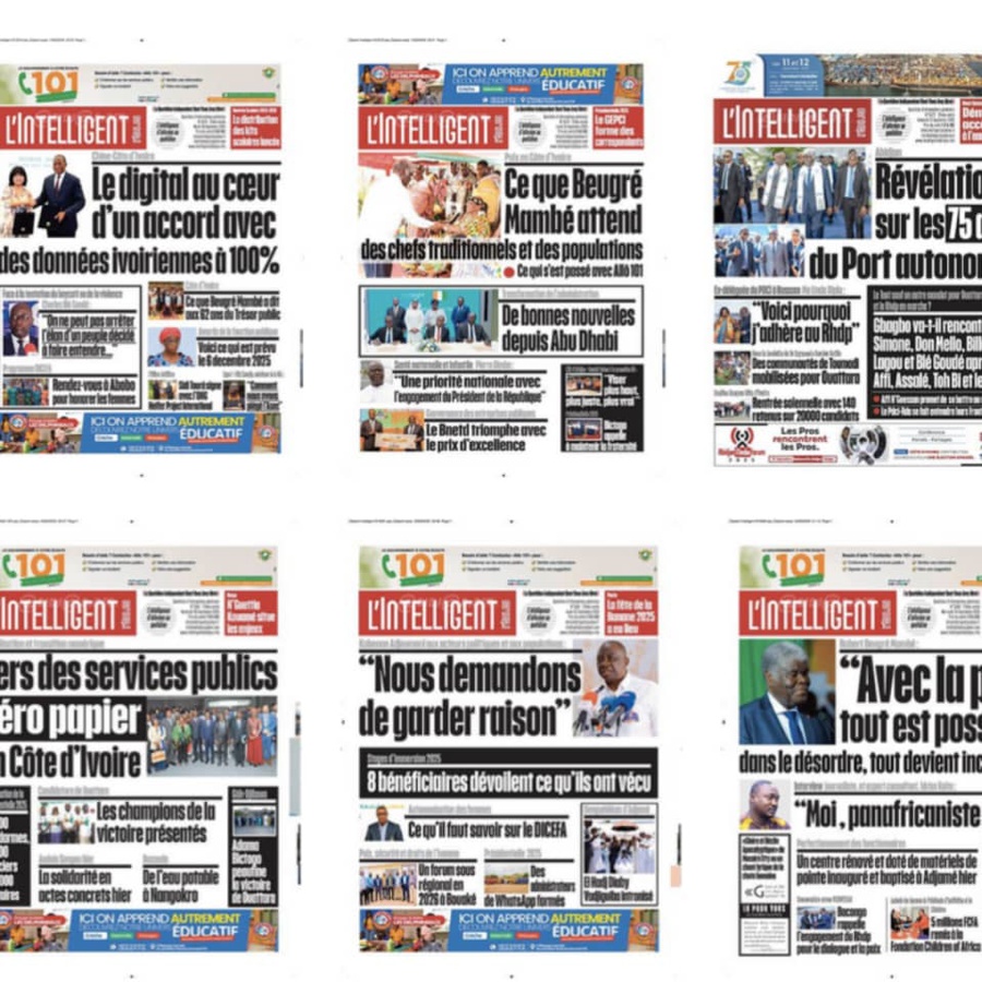 Médias: L’Intelligent d’Abidjan devient le premier quotidien ivoirien d’information générale certifié CWA 17493 (Communiqué)