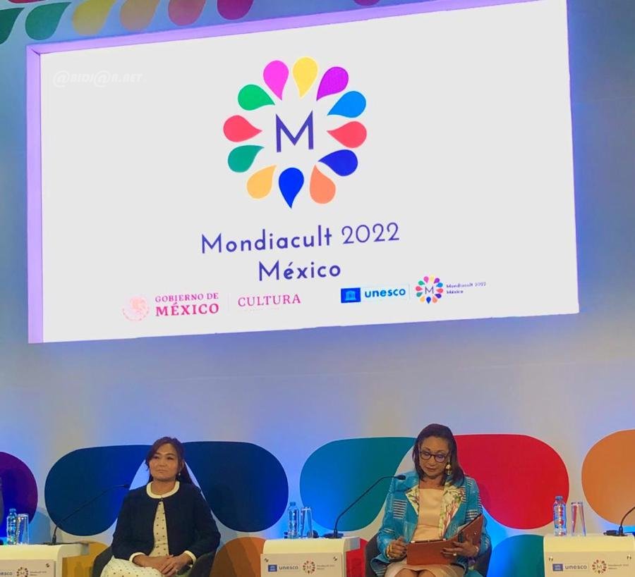 Mexique: La ministre Françoise Remarck présente le potentiel du patrimoine culturel ivoirien au Mondialcult 2022