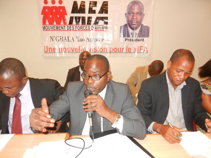 MFA tendance NGBALA YAO : Le Bureau Politique pour une union sacrée du MFA autour de la réélection du Président Ouattara