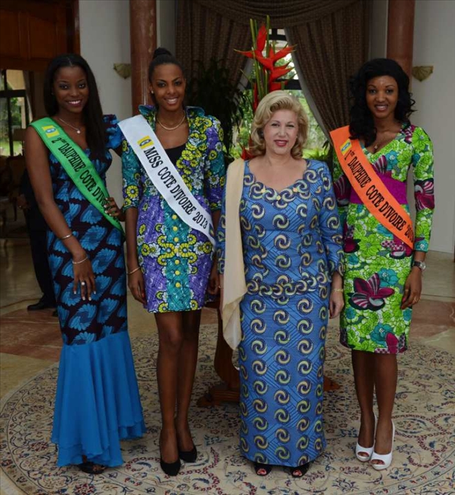 Miss Côte d’Ivoire / Marraine de l’édition 2013 - Mme Ouattara tient ses promesses