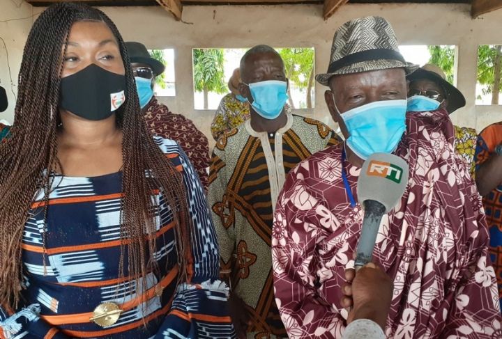 Myss Belmonde sollicite l’appui de la chefferie de Guibéroua, pour l’enrôlement des nouveaux majeurs