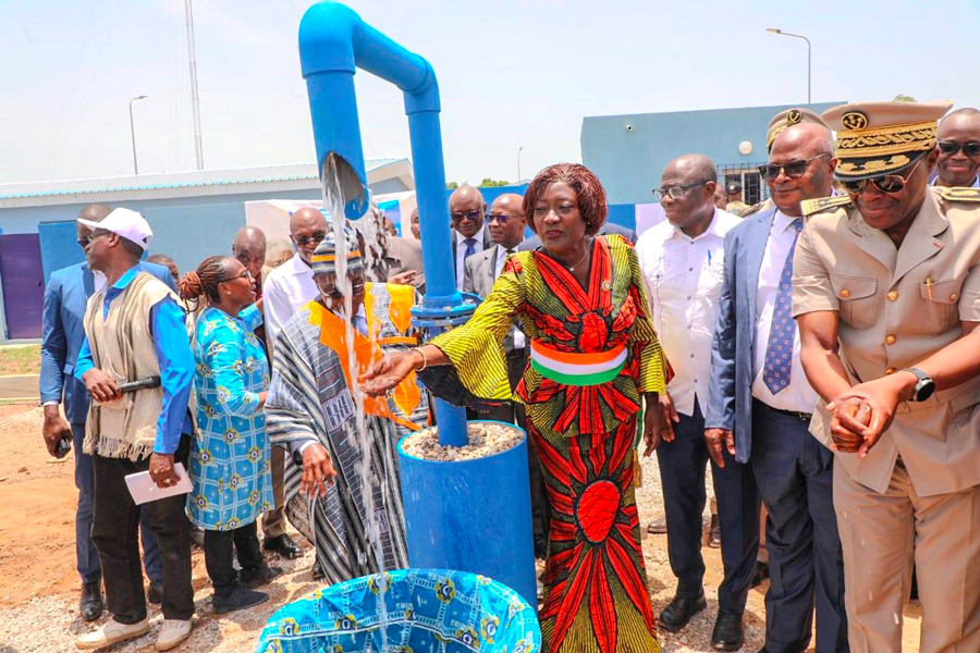 Nouvelle station de traitement d'eau potable de Gbémou (Bagoué) : Un pas de plus vers le développement durable et l'amélioration des conditions de vie des populations