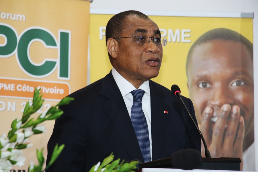 Forum Banques et PME Côte d’Ivoire 2022/Le ministre Adama Coulibaly : « L’ambition du Gouvernement est de voir les PME participer davantage à la croissance économique de notre pays »