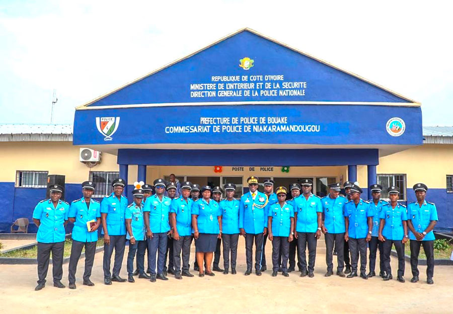 Ouverture du Premier commissariat de police de Niakaramandougou : Preuve de la volonté du gouvernement de densifier le maillage sécuritaire du pays