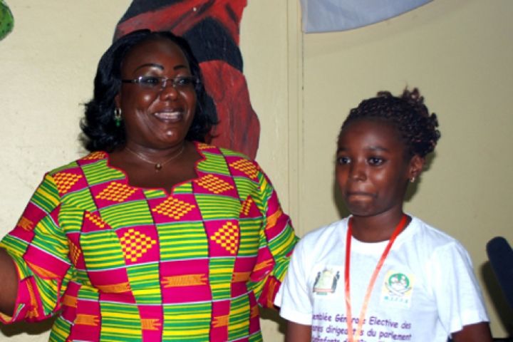 Grace Lath Akaffou élue présidente du Parlement des enfants de Côte d’Ivoire