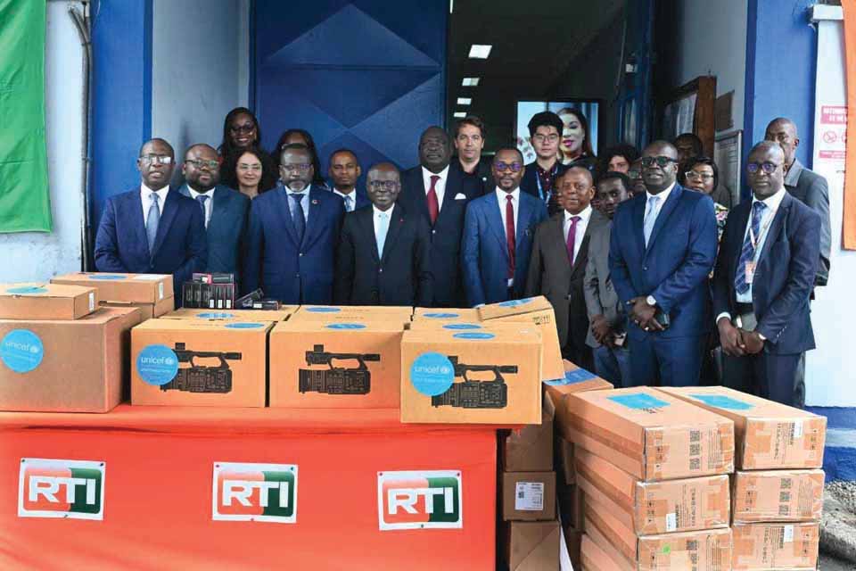IA CI / Partenariat stratégique: L'Unicef équipe la Rti de matériels audiovisuels