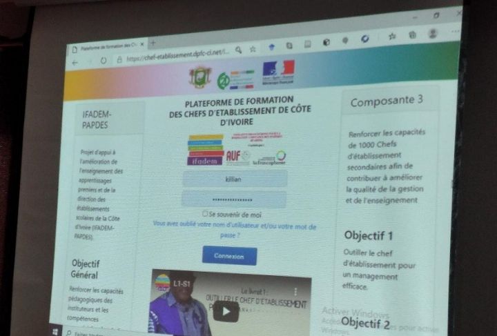 Côte d’Ivoire / Bientôt une plateforme de formation en ligne pour les chefs d’établissement d’enseignement secondaire de Côte d’Ivoire