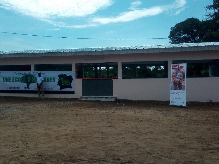 Un préau flambant neuf pour le collège moderne de Bonikro