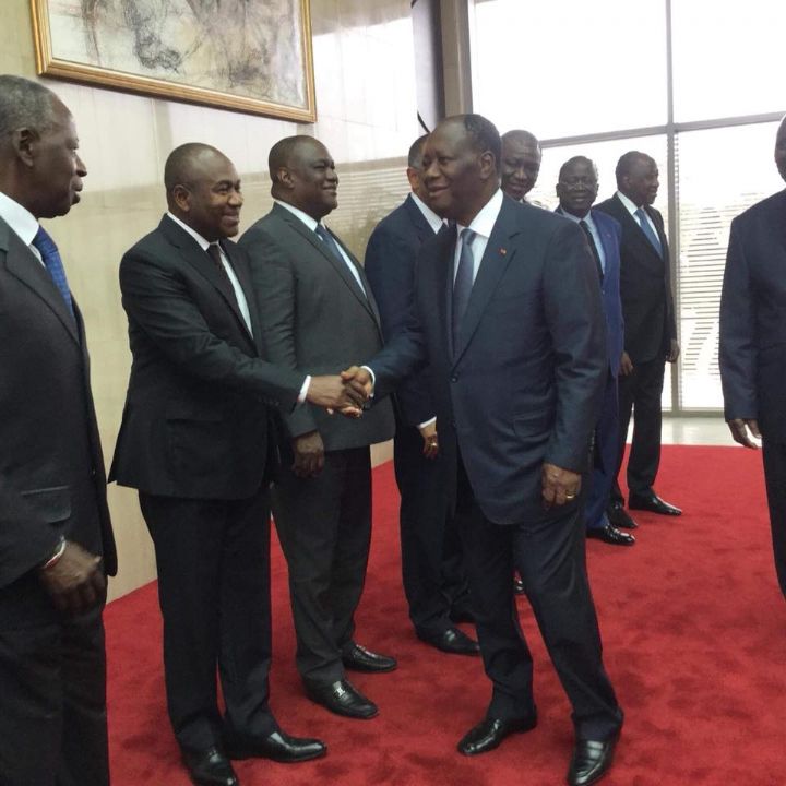 Alassane Ouattara à Accra pour les travaux sur la monnaie unique de la CEDEAO en 2020