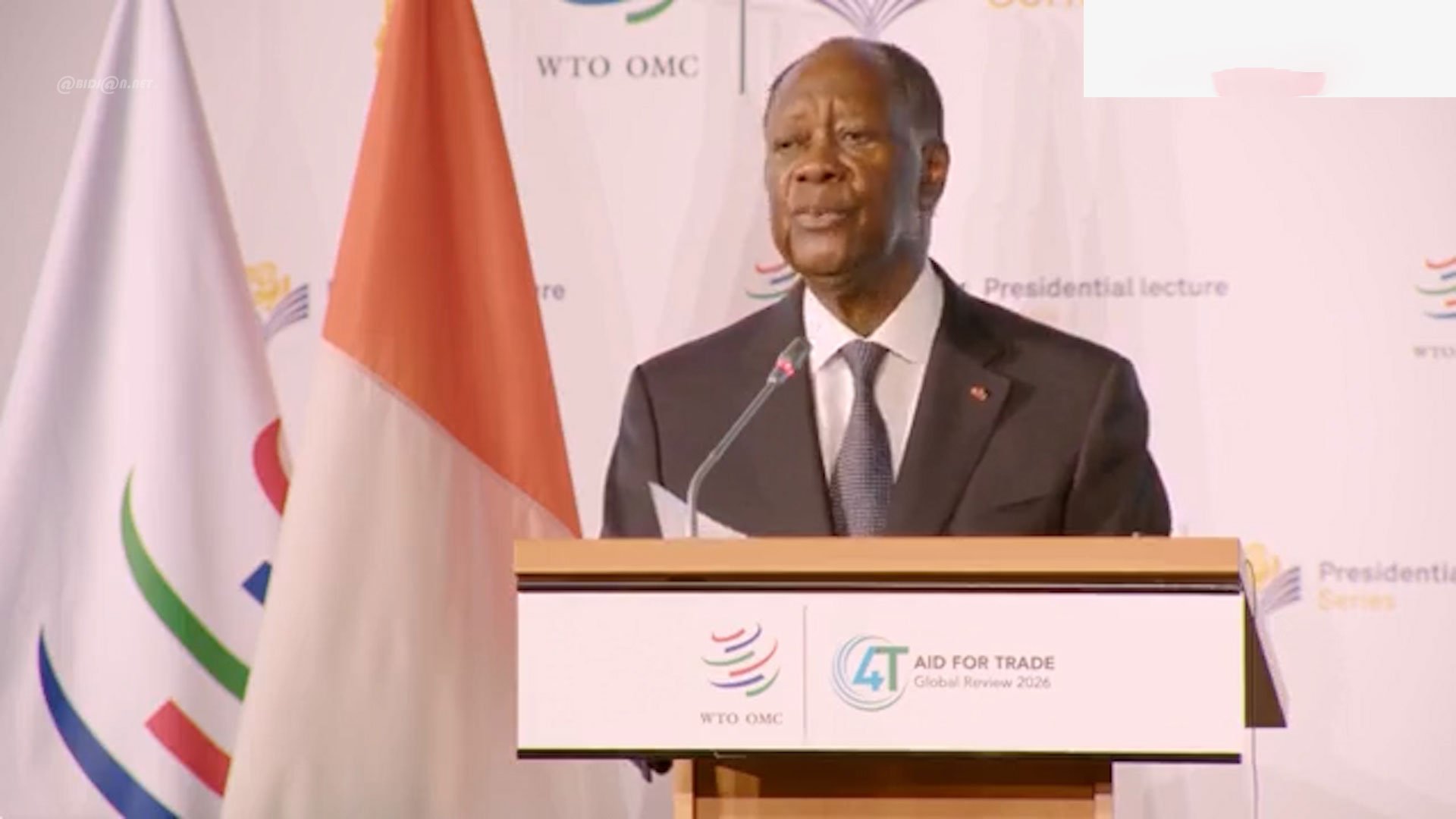 Conférence présidentielle de l'Organisation Mondiale du Commerce: discours du Président de la République, S.E.M. Alassane OUATTARA