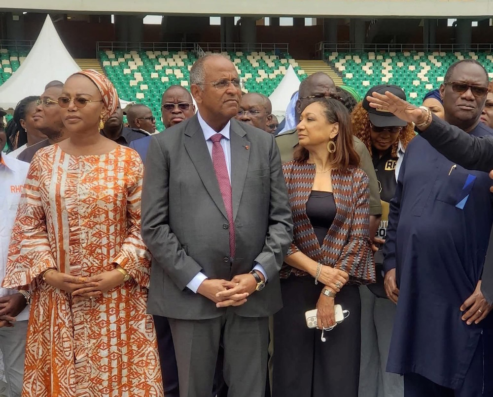 Présidentielle 2025 : Patrick Achi au stade d’Ebimpé pour superviser les derniers préparatifs du 2e Congrès du RHDP