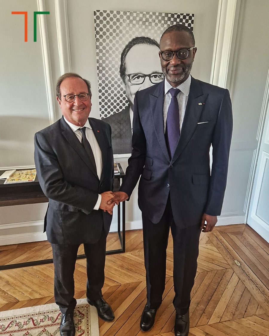 Présidentielle 2025: Tidjane Thiam échange à Paris avec François Hollande sur la paix et l’avenir du pays