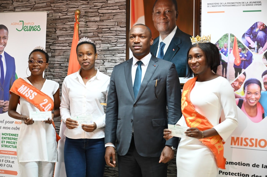 Promotion de l'entrepreneuriat féminin : l'État de Côte d'Ivoire accorde une subvention de 19 millions de FCFA aux 10 lauréates du concours Miss 2.0